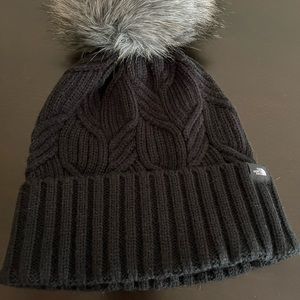 The North Face TNF Women’s Oh Mega Fur Pom Beanie